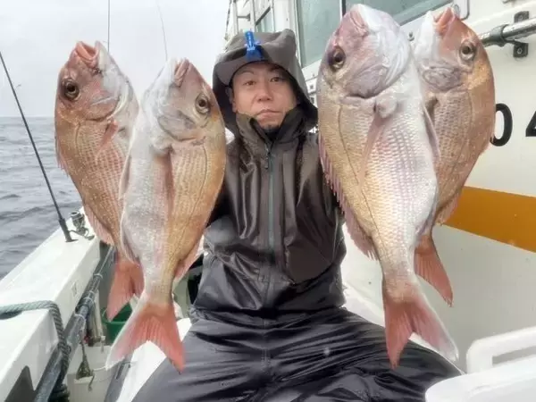 「【釣果速報】千葉県梅花丸でマダイ好調！トップ13匹！今後の釣行も期待大！」の画像