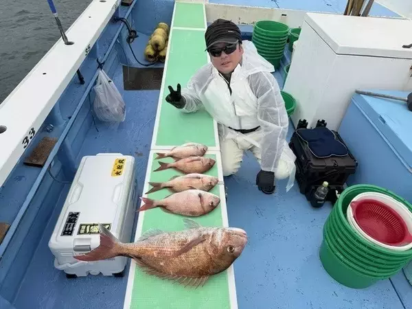 【釣果速報】神奈川県大松丸で3.00kgのマダイをゲット！今後に期待！とことん楽しみたい方はぜひ乗船を！