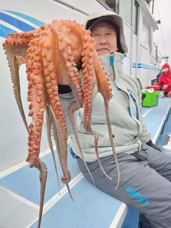 「【釣果速報】茨城県幸栄丸でマダコ好調！最大3.70kg！ぜひ乗船予約を！」の画像