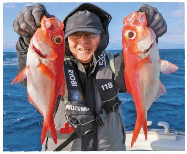 フルレンタルで楽しめる城ヶ島沖のキンメダイ