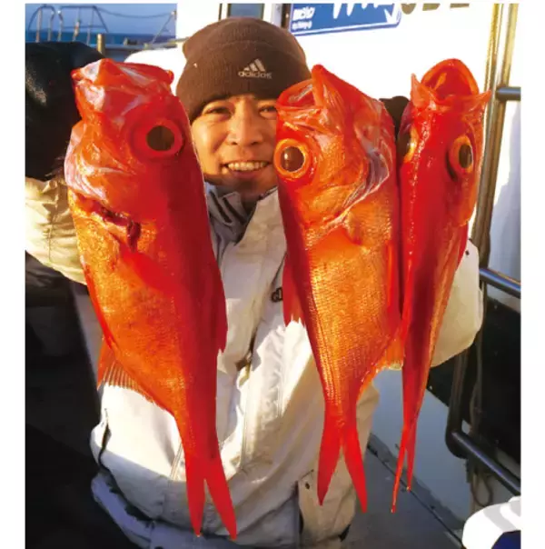 「手軽に楽しむキンメ釣り あわよくばリレーでヤリイカも」の画像