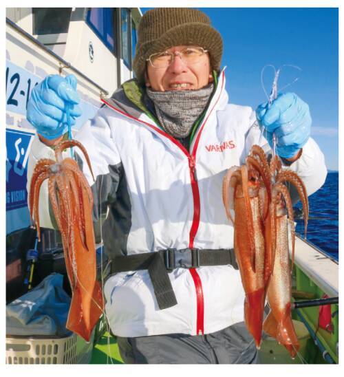 相模湾のヤリイカ上昇中小田原南沖で乗り順調