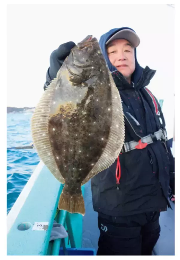 「外房のヒラメ迫りくる大型の季節」の画像