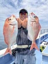 【釣果速報】茨城県不動丸で5.70kgの巨大マダイ釣れる！良型ウマズラもキャッチ！順調にサイズアップしているターゲットをキャッチしに行こう！
