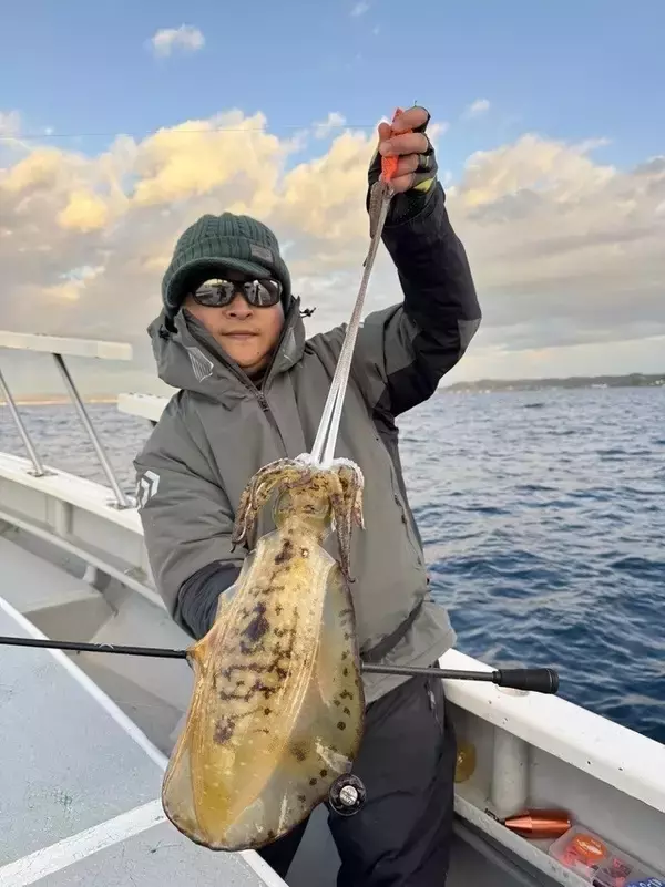 「【釣果速報】千葉県赤沼丸でアオリイカ全員ゲット！実績“お墨付き”の船で高級イカをゲットしよう！」の画像