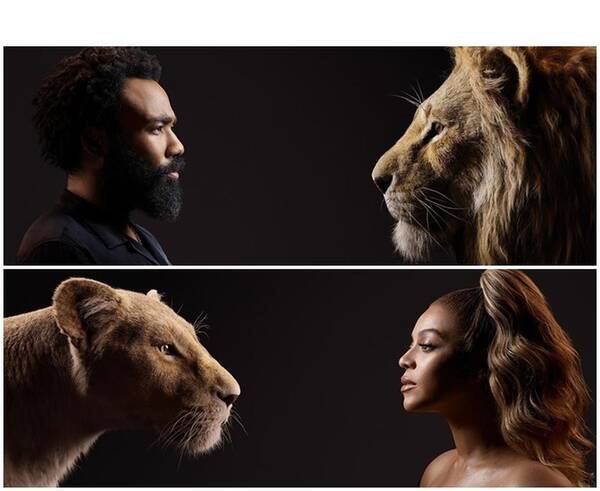 ライオン キング の最新ポスターでキャラクターと声優が向き合う 19年7月3日 エキサイトニュース