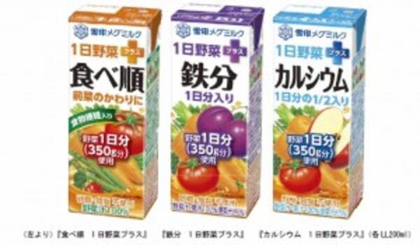 雪印メグミルク 野菜1日分 に新たな価値をプラスした野菜ジュース