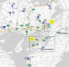 新名神や京滋バイパスで予防的通行止めの可能性…対象区間と開始見込み時間一覧　国道9号や27号も