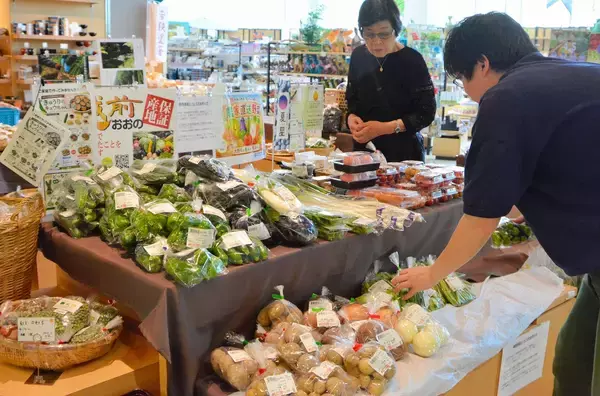 コンセプトは福井の旬が駅前に集まる場所…福井市観光物産館「福福館」に青果市場　50種類の野菜や果物並ぶ
