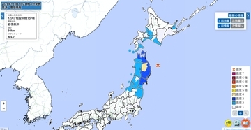 岩手県で震度4の地震、宮城や埼玉でも揺れ…各市町の震度一覧　2025年12月31日午後11時27分発生