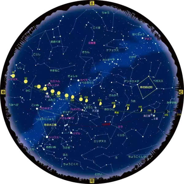 正月休み中に流星群が見られるかも…2026年1月の星空ガイド　レグルス食にも注目