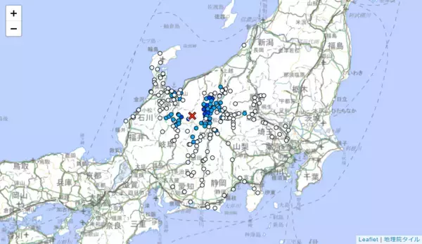 複数地震が発生…長野県長野市で震度3の地震　富山県や福井県でも揺れ観測、各市町の震度一覧　2026年1月15日午後2時48分発生