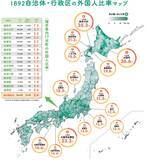 「住民に占める外国人の割合が日本で最も高い自治体はどこ？　福井県内ではどの市町、何％ぐらい？」の画像1