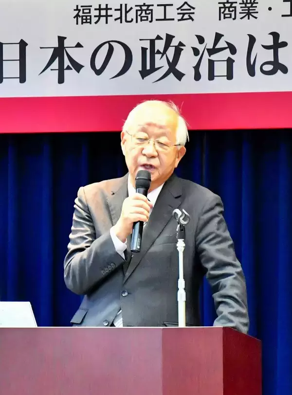 台湾有事巡る日中間の緊張、田崎史郎さんの見方は…　政治ジャーナリスト、福井で講演