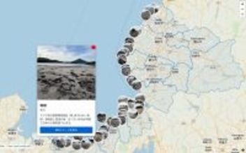 福井県沿岸に大量のごみ漂着…シーズンオフの海の実態は？ 県内沿岸の全46地点を独自調査、360度画像でデジタルマップ作成
