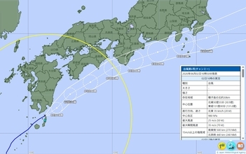 【台風6号】奈良に線状降水帯の可能性　2日夜から大雨警戒、3日明け方に最接近へ