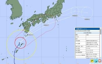 【台風6号】滋賀県に3日最接近、大雨や暴風おそれ　影響出る時間帯いつ？