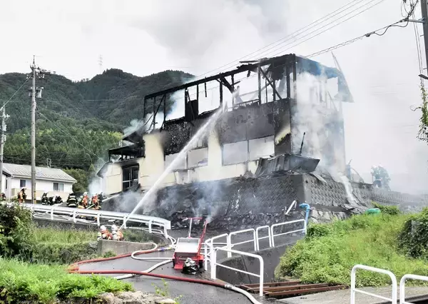 敦賀市で火災、住宅が全焼　9月17日、けが人なし