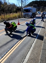 わだち部分のみ温めコスト抑え融雪…国道8号で「ロードヒーティング」試験導入　福井県あわら市で福井河川国道事務所