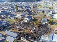 越前市10棟火事、ドローン空撮動画
