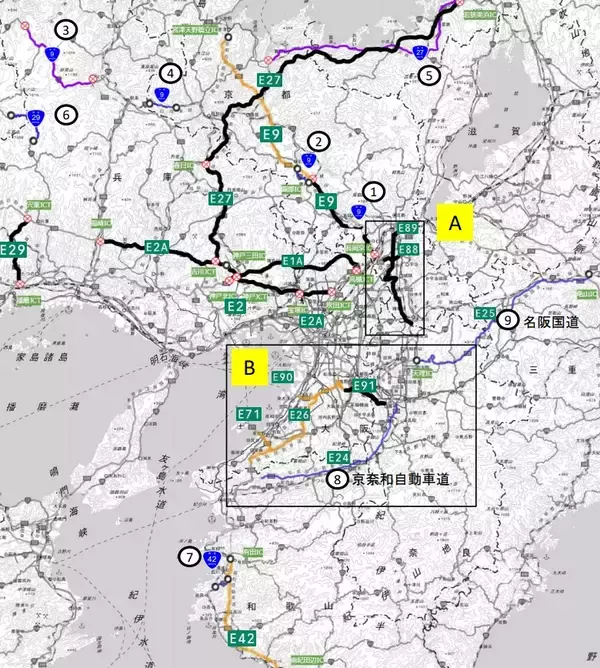【通行止め】大雪で規制中の高速道路・対象区間一覧　新名神や京滋バイパスも…ネクスコ西日本管内