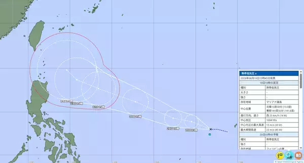 台風7号発生…気象庁の予想進路、米軍・ヨーロッパの見方　日本への影響は