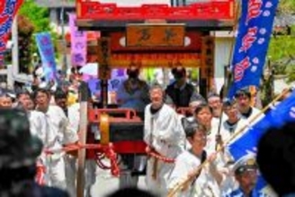 奈良時代の装束で万葉行列、400人が巡行　福井県越前市、多くの恋の歌残した中臣宅守らに扮し