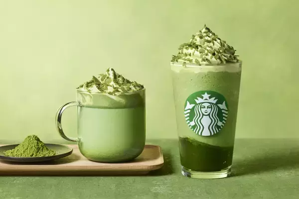 スタバ、年末年始の新作は玉露抹茶フラペチーノ、ラテ　「はちみつ生姜 米糀ミルク ラテ」も