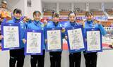 「体操成年女子で福井2年ぶり優勝　青森国スポ会期前競技　宮田笙子ら鯖江高出身の大学生メンバー」の画像1