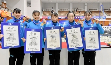 体操成年女子で福井2年ぶり優勝　青森国スポ会期前競技　宮田笙子ら鯖江高出身の大学生メンバー