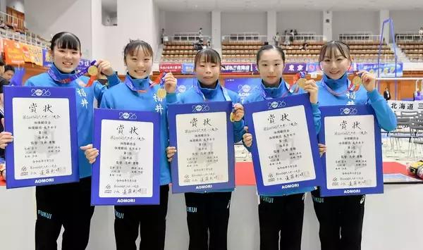 体操成年女子で福井2年ぶり優勝　青森国スポ会期前競技　宮田笙子ら鯖江高出身の大学生メンバー