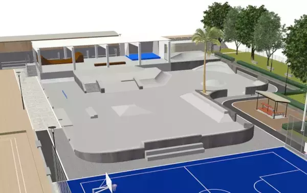 スケボーや3on3も…福井県に新アーバンスポーツ施設が誕生へ　スケートパークゾーンやボルダリングも