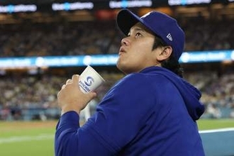 大谷翔平がキョロキョロ→“探していた”人物に爆笑　欠場中も…Xほっこり「安心する」