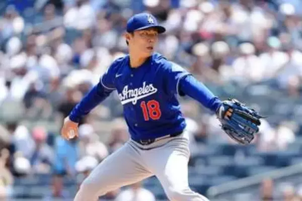 “5連投”で称えた由伸の「キャリア初」　MLB公式も虜に…右腕が並べた「9-4-2-0-7」