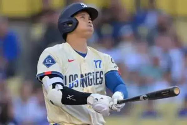 大谷翔平が4号先頭弾　日本人最長45戦連続出塁、4の2で打率.283…ド軍2連勝、貯金8