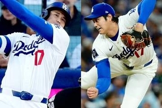 大谷翔平、9号先頭弾＆5勝目　二刀流でまたも躍動、防御率は驚異の0.82…ド軍は5連勝