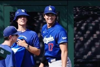 ド軍戦前…大谷翔平の“行動”に「大丈夫なの!?」　敵地の光景にファン騒然「ソワソワ」