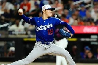 山本由伸、日米通算100勝達成　6回5K失点で今季11勝目、NYで2戦連続躍動…大谷は無安打