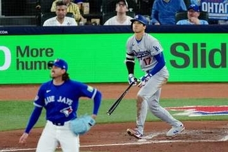 単打なのに「凄まじい打球音」　大谷翔平の“理不尽打”に日米ポカン「バケモンすぎ」