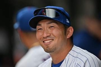 鈴木誠也に「嘘つきね」　美女がズバリ指摘…披露した“得意技”に日米が虜「30回は見たよ」