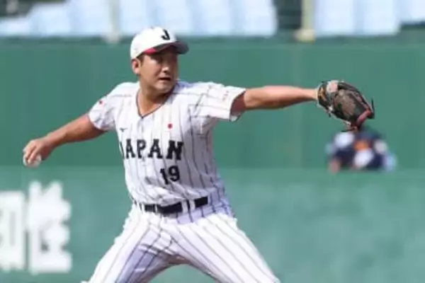 侍J・菅野智之のライブBPに選手ずらり　ダルビッシュらも熱視線、巨人・中山に2安打許す