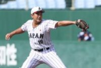 侍J・菅野智之のライブBPに選手ずらり　ダルビッシュらも熱視線、巨人・中山に2安打許す