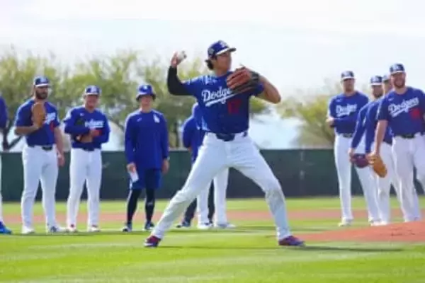 身長193cmの大谷翔平の背後で…「こんなデカいの」　判明した“事実”、日本人注目の右腕