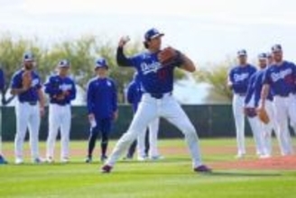 身長193cmの大谷翔平の背後で…「こんなデカいの」　判明した“事実”、日本人注目の右腕