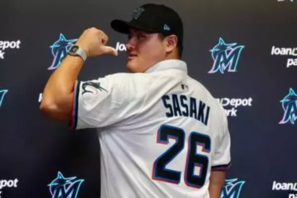 マーリンズ佐々木麟太郎、米国の「次世代のスター賞」受賞　大谷翔平も過去に選出「光栄に思う」