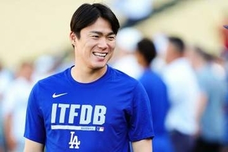 大谷と“仲良し”の元相棒は「やっぱり太った」　由伸が痛烈な指摘…敵地での光景が話題