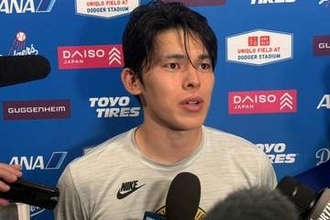 佐々木朗希、日本代表にエール　ド軍戦と“かぶり”も…「由伸さんに頑張ってもらいます」