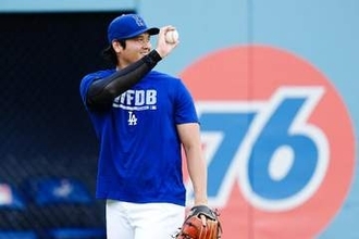大谷翔平、23日ぶりブルペンで34球　変化球も試して投手復帰へ前進、本拠地ブルワーズ戦前