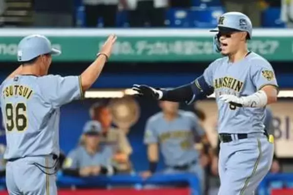 佐藤輝明、2打席連発の34号　止まらぬ3戦4発…球団ではバース以来の「3冠王」誕生に現実味