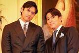 「大谷翔平＆山本由伸、ホワイトハウスで“仲良し”2ショット　球団が裏側公開…ビシッとスーツ姿」の画像1